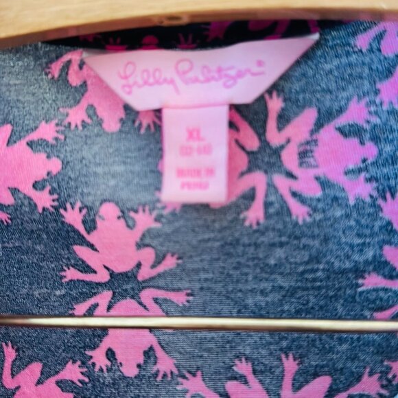 Lilly Pulitzer Frog Print Girls Polo Dress - Picture 3 of 4